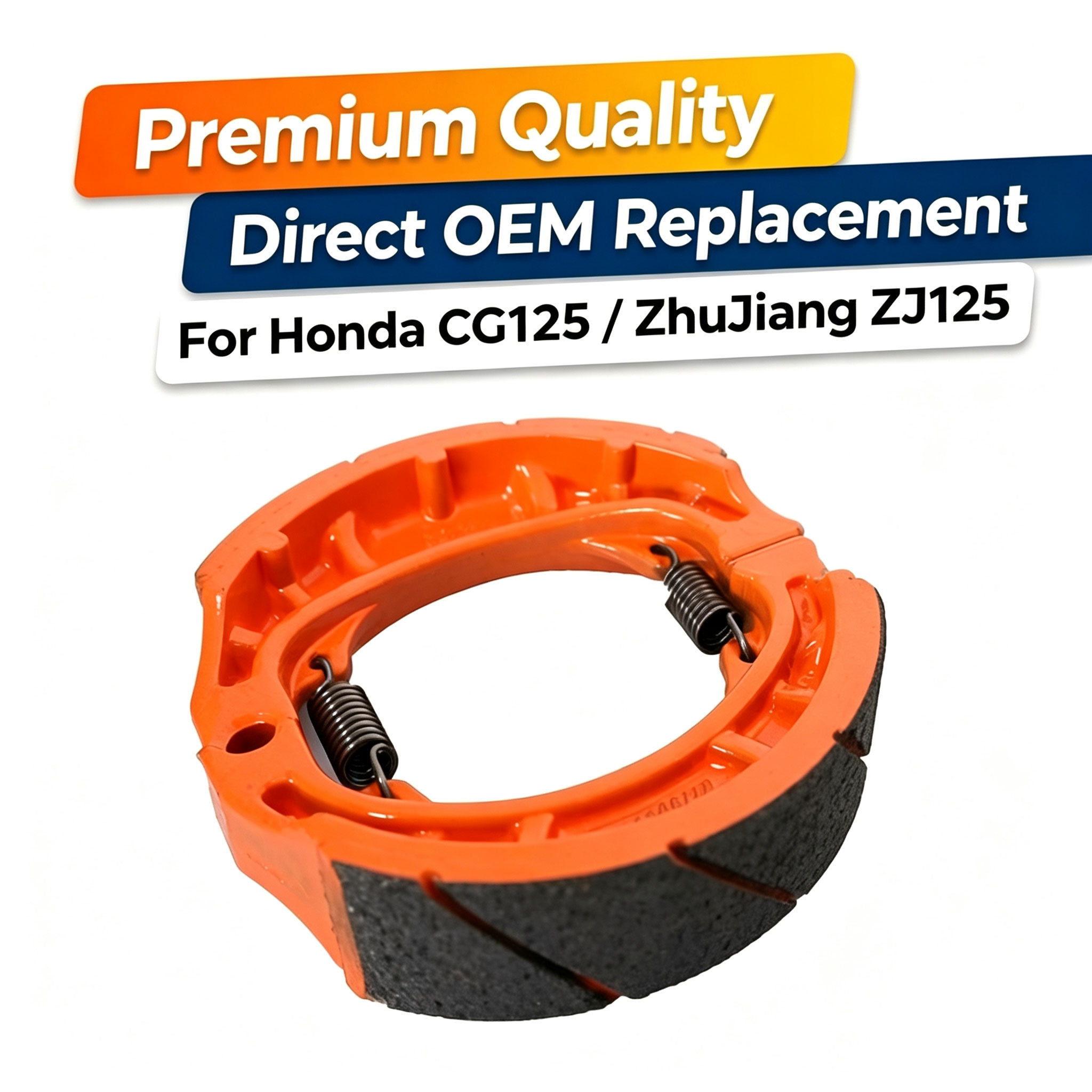 Brake Line Motorcycle - オートバイブレーキシューホンダ CG125 ZJ125 リアフロントドラムブレーキパッド原付スクーターブレーキライニングスペアパーツアクセサリー
