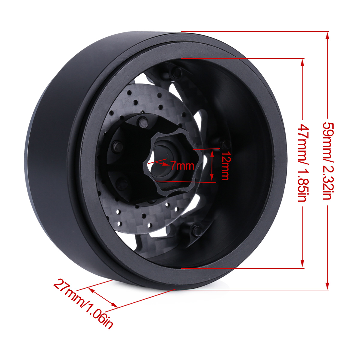 1.9インチ軽量カーボンファイバーホイールリム、ブレーキロー - Brake Rotor のレビューと価格
