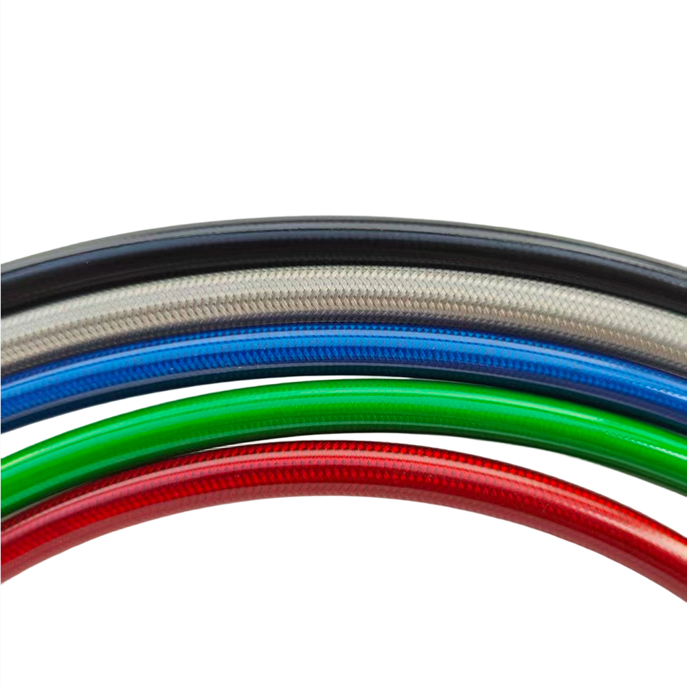 28 ° -28 °   黒編組油圧ブレーキクラッチホース強 - Brake Line Motorcycle のレビューと価格